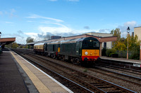 D8107/D8096 5Z43 1030 Crewe - Eastleigh at Leamington on Wednesday 9 November 2022