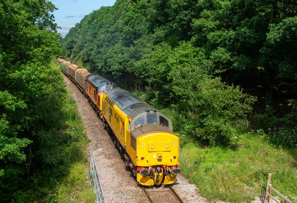 97303/37405 6C55 0950 Aberystwyth - Chirk at Dolfach on Saturday 8 July 2023