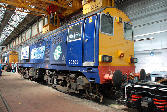 20309 at Eastleigh Works on Sunday 24 May 2009