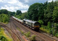 66779 6O01 1018 Scunthorpe - Eastleigh at Hatton on Wednesday 12 July 2023