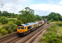 66792 3F01 1350 Kineton - Marchwood at Hatton North Junction on Sunday   6 August 2023