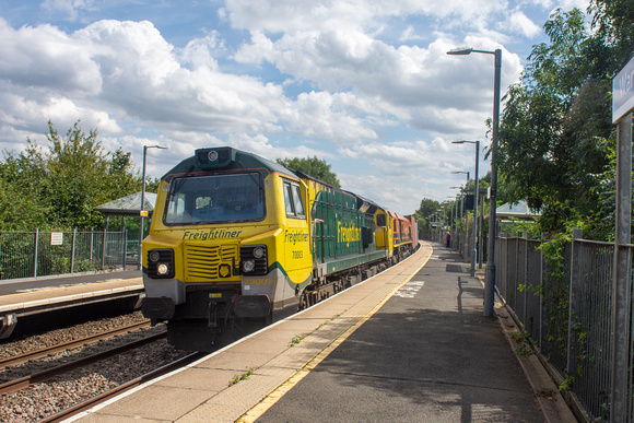 70003 (66503) 4M55 0857 Southampton - Lawley Street at Warwick Parkway on Wednesday 16 August 2023