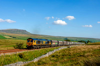 66749 6E77 1643 Arcow - Hunslet at Selside on Monday 4 September 2023