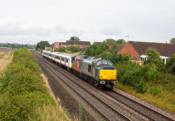 37884 (317882) 5Q76 0803 Ely - Newport Docks at Stoke Prior on Thursday 14 September 2023