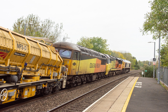 59003 (70811/56078) 6M50 0713 Westbury - Bescot at Warwick Parkway on Monday 21 October 2024