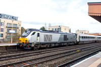 68015 on rear 1H41 1145 Birmingham Moor Street - Marylebone at Leamington on Tues 12 December 2023