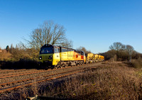 70802 6M50 0713 Westbury - Bescot at Hatton North Junction on Monday 15 January 2024