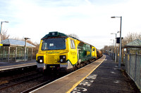 70009 6M50 0713 Westbury - Bescot at Warwick Parkway on Wednesday 17 January 2024