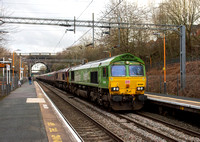 66004 (66119) 4E22 1147 Margam - Scunthorpe at Tame Bridge on Saturday 17 February 2024