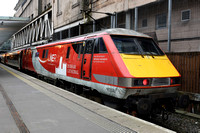 91114 on rear 5S05 1146 Edinburgh - Craigentinny at Edinburgh on Saturday 5 January 2019