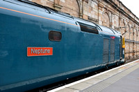 50007 leading 1Z28 0455 Birmingham New Street - Tweedbank Charter at Edinburgh on Saturday 5 January 2019