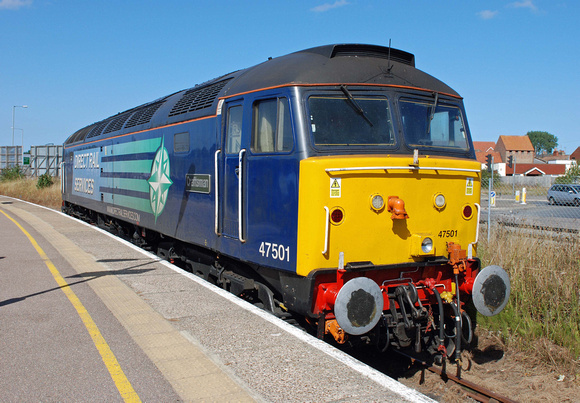 47501 stabled at Yarmouth on Saturday 31 August 2013