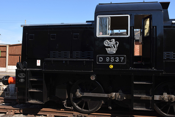 D9537 at Duffield on Sunday 4 April 2021