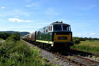 D7017 1549 Minehead - Bishops Lydeard at Dunster West on Saturday 22 June 2019