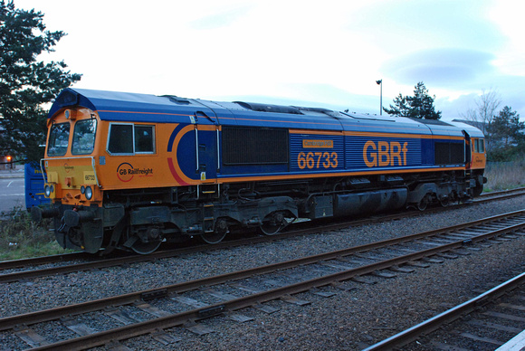66733 stabled at Fort William on Saturday 23 April 2016