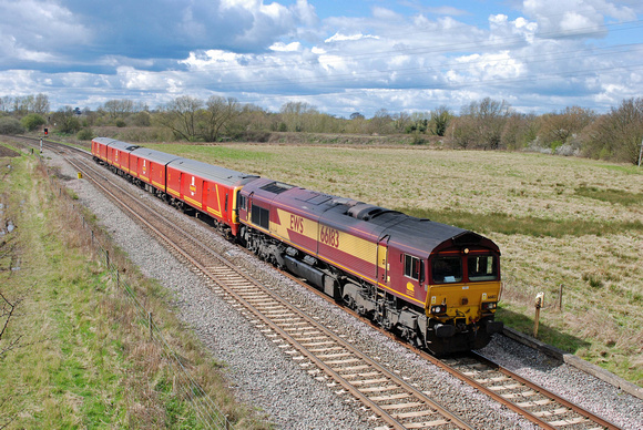 66183 (325015) 5Z25 1126 Crewe - Toton at Stenson Junction on Saturday 16 April 2016