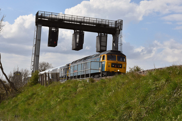 47749 leading 701029 5Q10 0713 Derby - Eastleigh at Rushden on Saturday 1 May 2021