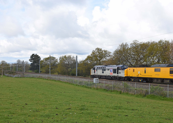 37240 on rear 3Z59 0642 Cardiff - Derby at Pikes Pool, Lickey on Thursday 6 May 2021