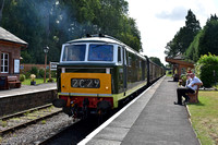 D7018 1100 Bishops Lydeard - Minehead at Crowcombe on Monday 5 August 2019