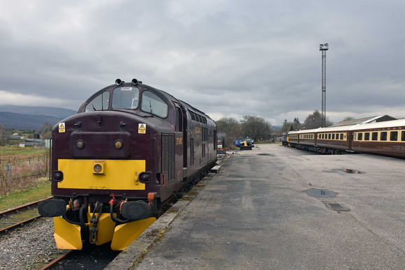 37685/47593 at Fort William Depot on Sunday 7 April 2019