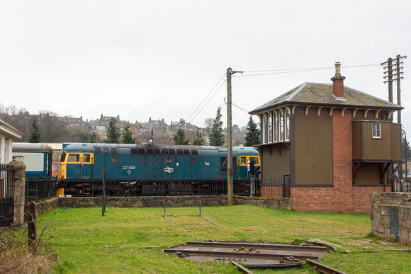 27001 leading 1Z36 1015 Bo'ness - Edinburgh Charter at Bo'ness on Friday 8 March 2024