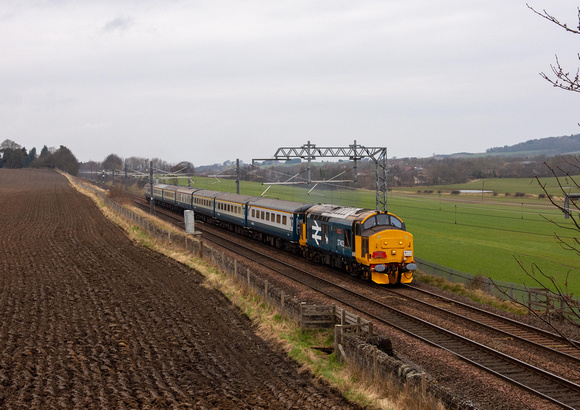 37403 1Z36 1015 Bo'ness - Edinburgh Charter at Park Farm, Philipstoun on Friday 8 March 2024