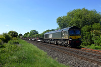 66779 6X01 1018 Scunthorpe - Eastleigh at Wormleighton Crossing, Fenny Compton on Thursday 14 May 2020
