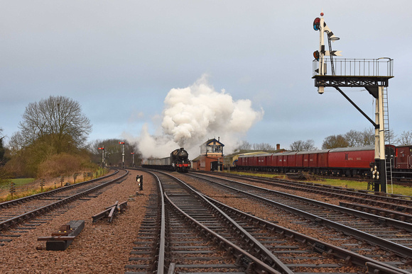 62005 at Swithland on Monday 13 January 2020