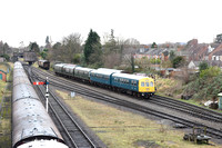 DMUs at Loughborough Central on Monday 13 January 2020