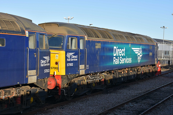 57002 stabled at York on Saturday 13 January 2020