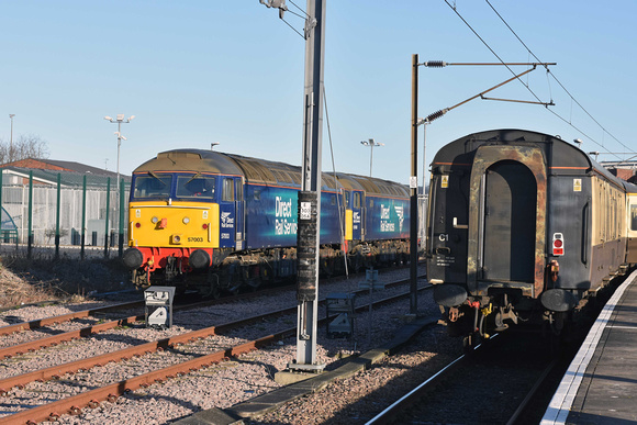 57003/57002 stabled at York on Saturday 18 January 2020