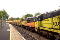 56078 6M50 0713 Westbury - Bescot at Warwick Parkway on Monday 21 October 2024