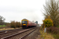 37510 (325013/325006) 5Q76 0015 Mossend - Newport Docks at Ashchurch on Thursday 7 November 2024