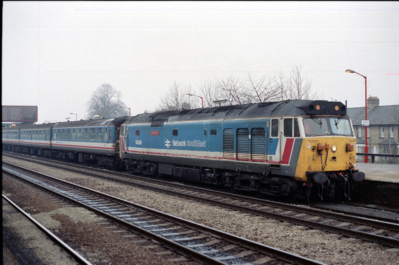 50026 1Fxx 08xx Paddington - Oxford at Oxford on Saturday 2 December 1989
