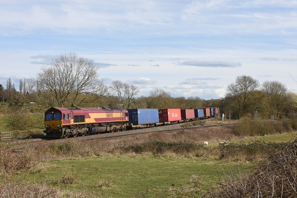 66040 4M71 0949 Southampton - Birch Coppice at Hatton North Junction on Wednesday 24 March 2021