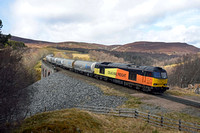 60002 6B31 1018 Inverness - Oxwellmains at Slochd Viaduct on Saturday 15 April 2017