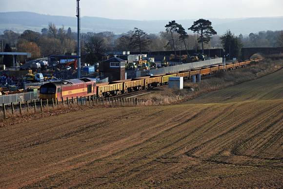 60096 6W01 0900 Cardiff Queen Street - Crewe at Dorrington on Saturday 23 January 2010