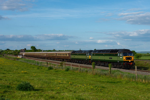 D1935/D1944 1Z72 1624 Oxford - Penzance Charter at Cogload Jcn on Saturday 7 May 2022