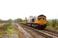 66730 6Y48 0901 Eastleigh - Hoo Junction at Egham on Friday 18 October 2024