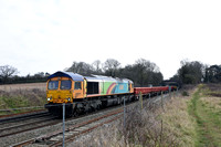 66720 7G51 1040 Weedon - Bescot at Whitacre Jcn on Sunday 7 March 2021