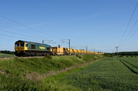 66511 leads 6X37 1320 Toton - Joan Croft Junction at Frinkley Lane, Marston on Saturday 12 June 2021