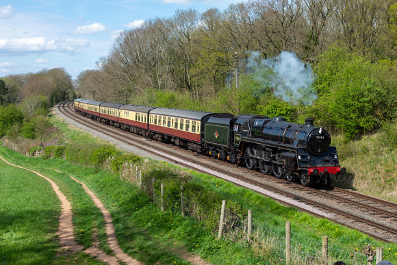 73156 2A28 1445 Loughborough Central - Leicester North at Kinchley Lane on Monday 18 April 2022
