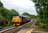 50007 (50049) 0Z50 1056 Kidderminster - Eastleigh at Warwick Parkway on Monday 1 July 2024