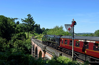 34027 1400 Kidderminster - Bridgnorth at Oldbury Viaduct on Saturday 17 June 2017