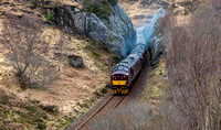 37676/37685 2Y62 1410 Mallaig - Fort William Charter at Polnish on Monday 8 April 2024