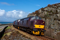 37676/37685 2Y62 1410 Mallaig - Fort William Charter at Mallaig on Monday 8 April 2024