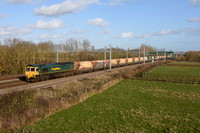 66613 6B91 1234 Hayes - East Usk at Denchworth on Saturday 8 February 2020