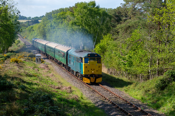 31128 1R15 1632 River Frome - Swanage at Holme Lane, Worgret on Sunday 8 May 2022