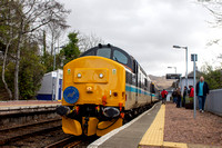 37409 tnt D6851 1Z37 0852 Fort William - Mallaig Charter at Arisaig on Monday 8 April  2024