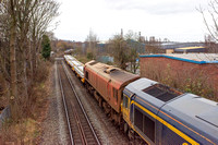 66154 6D44 1134 Bescot - Toton at Long Eaton Town on Wednesday 11 December 2024